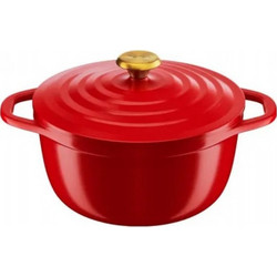 Tefal Air Γάστρα Αλουμινίου Στρογγυλή Κόκκινη 24cm