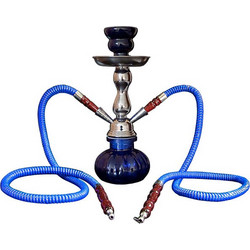 Ναργιλές Hookah Μπλε Διπλός 2 Hoses - 25cm