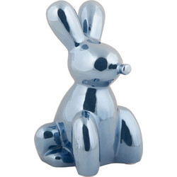 Διακοσμητικός Λαγός Balloon Bunny Large PT4229DB 11,5x20cm Dark Blue Present Time Κεραμικό