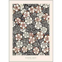 Poster Bijutsu Sekai - Floral Pattern I 30x40 Poster & Frame High Quality paper