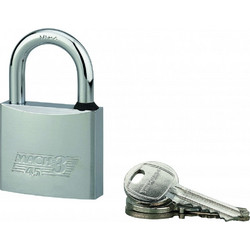 Λουκέτο MACH3 χρωμέ 45 χιλ. λαιμός inox - 3 κλειδιά THIRARD (00094457)