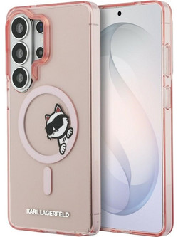 Karl Lagerfeld IML Peekaboo Choupette Magnetic Back Cover Pink (Samsung Galaxy S26 Ultra)