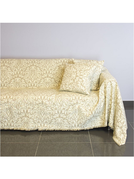 Ριχτάρι διθέσιου καναπέ 250x180cm, ακρυλικό σενίλ, μπεζ, ελληνικής κατασκευής FENNEL 21C03BG2 - FENNEL