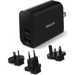 Philips DLP2621T/GRS Φορτιστής Χωρίς Καλώδιο με Θύρα USB-A & USB-C 30W Power Delivery Black