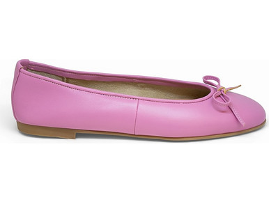 Bigshoes GA2137-17 Δερμάτινη Μπαλαρίνα Ροζ