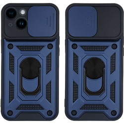 Sonique Ring Armor Campro Back Cover Blue (iPhone 14)