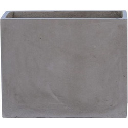 FLOWER POT-2 Fiber Cement Grey 50x20x40cm