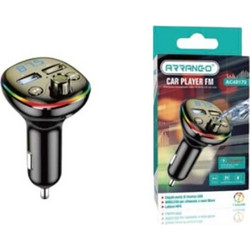 Fm Transmitter Φορτιστής Αυτοκινήτου 2 x USB, SD Bluetooth Handsfree Mp3 Player με Μικρόφωνο - Car Kit Ανοιχτής Ακρόασης