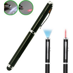 Πενάκι Γραφίδα Stylus Touch Pen 4 σε 1 με Στυλό, Φακό LED & Laser Pointer