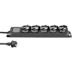Adam Hall Cables 8747 IP5 Power Strip 5-way IP44 | 1.4m - Adam Hall