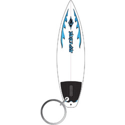 RIP CURL SURFBOARD KEYRING WHITE/BLUE