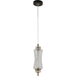 Pdc 1287 tr 1/φ μακροστενο γυαλινο led-7w διακοσμητικο κρυσταλλο