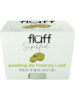 Fluff Kiwi Face & Lips Scrub Προσώπου για Αναζωογόνηση 80gr