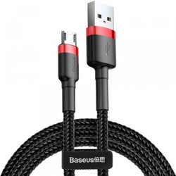 USB-A to microUSB Cable Baseus Cafule, 18W, 2.4A, 2m, Red