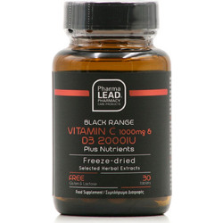 Pharmalead Black Range Vitamin C 1000mg Plus D3 2000iu 30 Κάψουλες