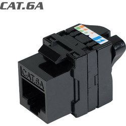 Televes 209925 Keystone Jack RJ45 Utp Cat.6A Θηλυκό 180 Tool-Free black