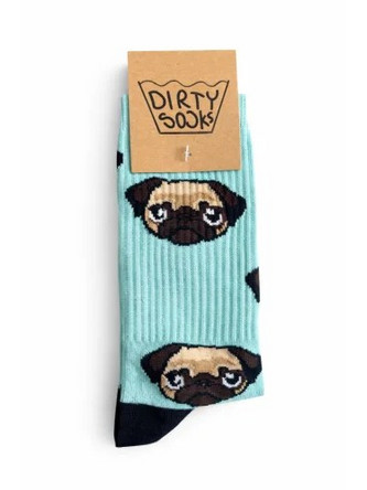 Dirty Socks Unisex Κάλτσες Pug Dog Mint