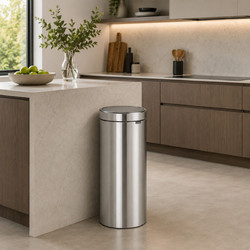 Brabantia 115349 Κάδος Απορριμάτων Κουζίνας Ανοξείδωτος Αφής Inox 30lt