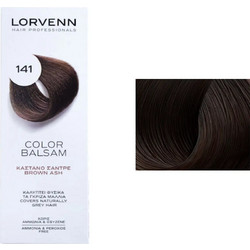 Lorvenn Color Balsam 141 Καστανό Σαντρέ Ημιμόνιμη Βαφή Μαλλιών Χωρίς Αμμωνία 60ml