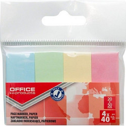 Σελιδοδείκτες Office Χάρτινοι Pastel 20x50mm 4x40τμχ