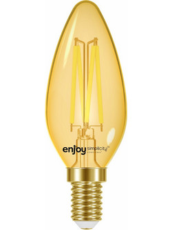 EL825903 | EL825903 | LED FILLAMENT AMBER DIM|B35 4W(28w) E14|2000k|300lm|enjoysimplicity(TM)