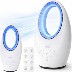 Ανεμιστήρας Χωρίς Πτερύγια Tobi 60W με Τηλεχειριστήριο & Φωτισμό LED