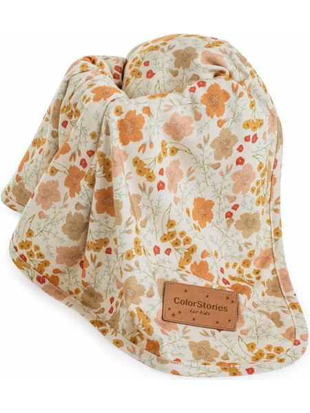 Colorstories Primrose Κουβέρτα Αγκαλιάς Βαμβακερή 75x90 Μπεζ
