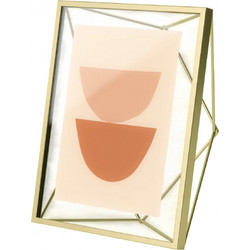 Κορνίζα Prisma Umbra με διαστάσεις 18x7x23cm και διαστάσεις φωτογραφίας 13x18cm - Brass 313015-221
