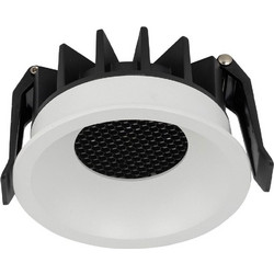 Σποτ Χωνευτό Nexus 18126 LED CCT 3000K-6000K 840Lm 12W Φ8,6x4,1cm White TK Lighting Στρόγγυλο