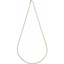 Αλυσίδα δίχρωμη χρυσή 9Κ σπίγγα αραιή 45cm 1.70mm