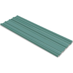 vidaXL Πάνελ οροφής 12 pcs Πράσινο 129 x 45 εκ. Γαλβανισμένος χάλυβας