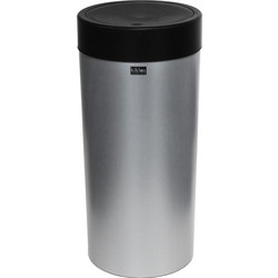 Κάδος απορριμμάτων DECO με inox υφή και παλλόμενο καπάκι - Kiklos - 35165.330.7-35165.330.7