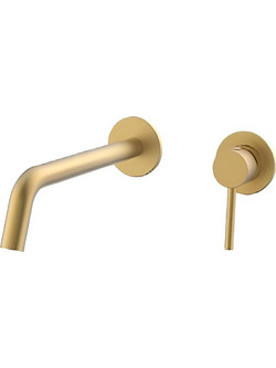Venis Μπαταρία Νιπτήρος Εντοιχισμού Brushed Gold 111252