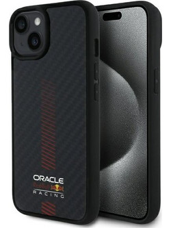 Red Bull Carbon Fiber Power Bar MagSafe - θήκη για Apple iPhone 14 - Μαύρο