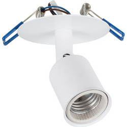 GLOBOSTAR(R) SARA 00848 Χωνευτό Φωτιστικό Οροφής με Ντουί 1 x E27 AC 220-240V IP20 - Λευκό - Μ8 x Π8 x Υ11cm / Q5.5cm