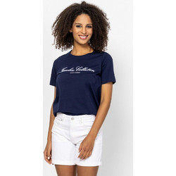 T-shirt μπλε navy με λογότυπο και κοντό μανίκι, Heavy Tools