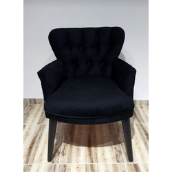 Stewe Home Πολυθρόνα Μαύρη 60x48x48