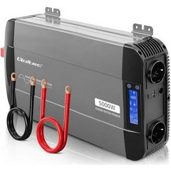 Qoltec Inverter Αυτοκινήτου Καθαρού Ημιτόνου 1500W για Μετατροπή 12V DC σε 230V AC