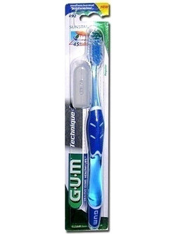 Gum Technique 492 Medium Full Οδοντόβουρτσα Πράσινη