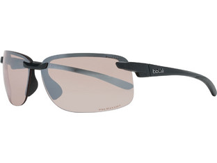 Bolle 12287 Ανδρικά Γυαλιά Ηλίου Ορθογώνια Κοκάλινα Μαύρα με Καφέ Φακό