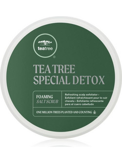 Paul Mitchell Tea Tree Special Detox Foaming Salt Scrub αφρώδης απολέπιση για μαλλιά και το δέρμα του τριχωτού της κεφαλής 184 ml