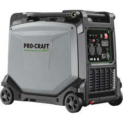 PROCRAFT αθόρυβη γεννήτρια Inverter βενζίνης 5.5kW ηλεκτρική και χειροκίνητη εκκίνηση και ροδάκια (IGP55)
