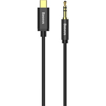 USB-C to 3.5mm mini jack audio cable Baseus Yiven 1.2m (black)