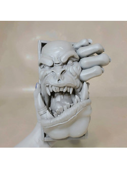 Άβαφη 3D Φιγούρα Book Nook Collection Orc Digital Sculpture για Βάψιμο DIY (Δώρο τα Χρώματα)