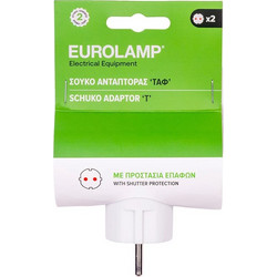 Αντάπτορας Ταφ Σούκο 2 Εξόδων Eurolamp (147-10004)
