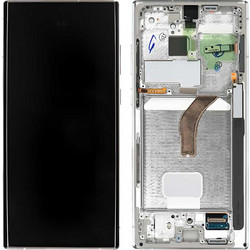 Γνήσια Οθόνη Samsung Galaxy S22 Ultra SM-S908E Original Lcd & Touch Phantom White GH82-27489C Service Pack