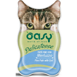 Oasy World Of Love Adult Delicatesse Pate with Cod 85gr