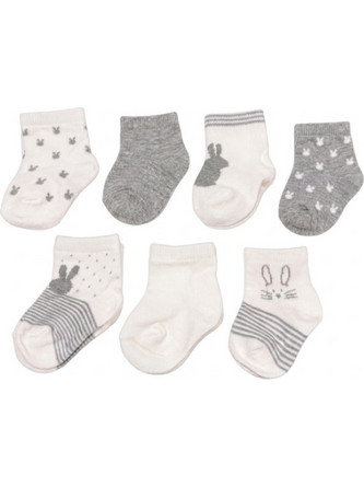Gamberritos Καλτσάκια Newborn Σετ 7τμχ. Γκρι