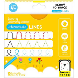 Banana Panda LOOONG COLORING BOOKS - READY TO TRACE INTERMEDIATE LINES BP50159 - OEM