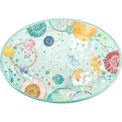 Brandani Πιατέλα Σερβιρίσματος Μελαμίνης Bollicine 50x35cm 0lt Πολύχρωμη